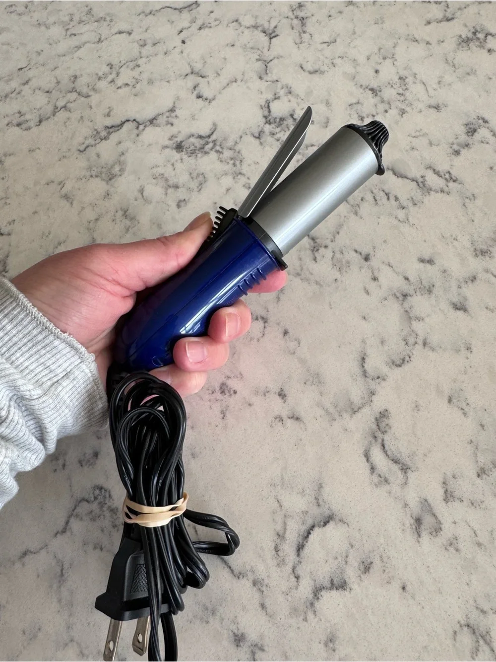 Conair Mini Ceramic Travel 1” Curling Iron in Blue